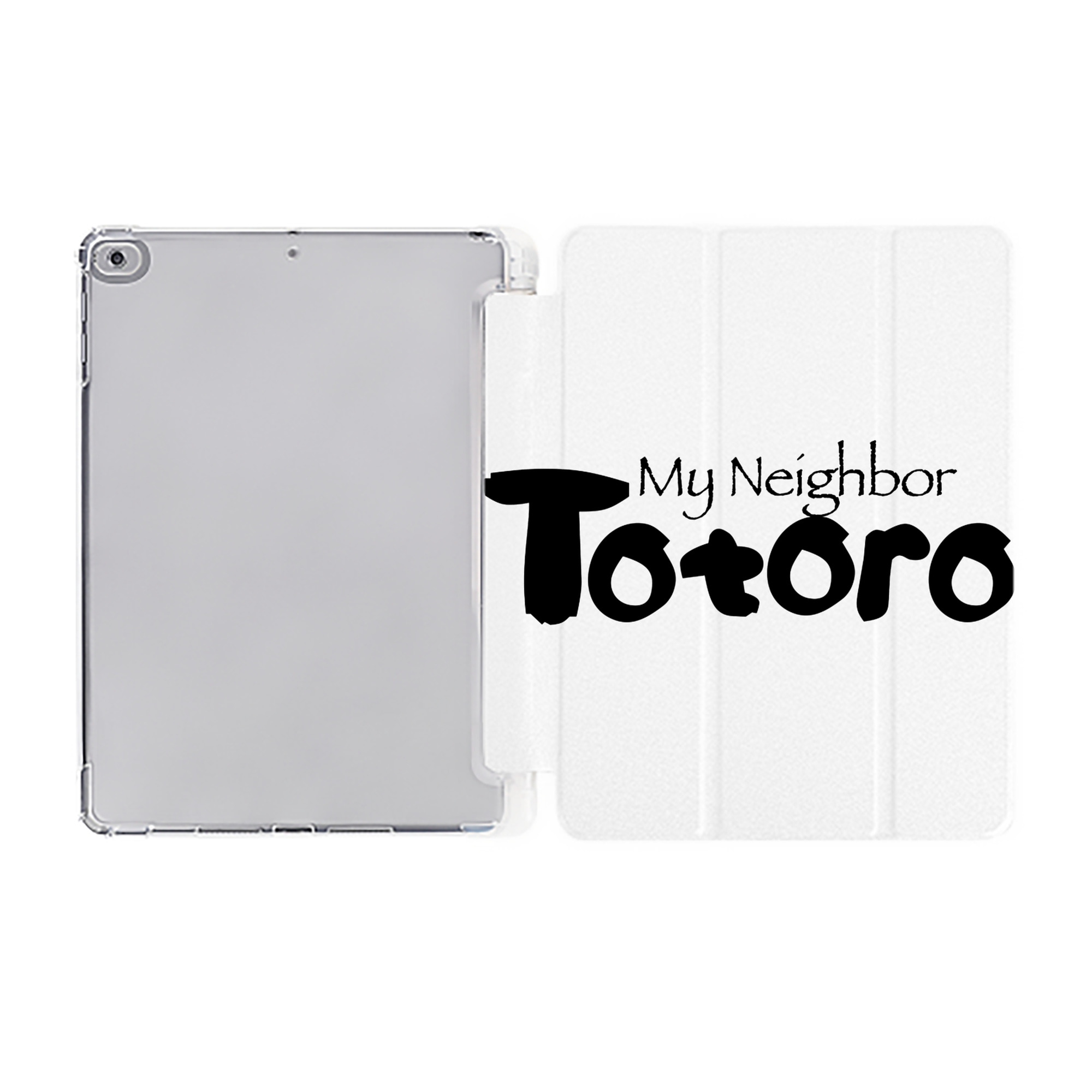 （画像用） となりのトトロ 草壁メイ 草壁サツキ My Neighbor Totoro Satsuki Kusakabe Mei Kusakabe IPad ケース ペン収納付き 三つ折りスタンド PUレザー×シリコン 対応機種9.5/10.5/10.9インチ